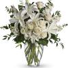 A lovely bouquet to soothe and comfort, a variety of white and