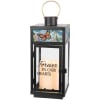 This lantern is made with high quality wood and stainless steel cooper