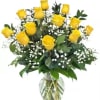 Timeless, elegant, and endlessly romantic, our Classic Yellow Dozen Roses is the