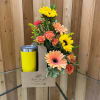 Flowers to Go &ndash; Fresh Flower Arrangement with Custom Engraved Skinny Tumbler

Looking