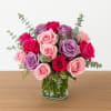 Chic and romantic, Modern Pink and Purple Roses blends soft blush, lavender