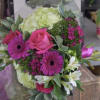 Each arrangement is custom designed, using seasonal, best-of-day blooms. The image shown