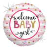 Celebrate the arrival of a sweet baby girl with this stylish Mylar