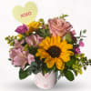 Conversation Heart is a sweet and cheerful arrangement designed to say &ldquo;XOXO&rdquo;