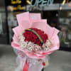 Call any changes to banner! 281-564-2600 A wrapped bouquet of flowers is