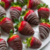 These delicious strawberries are an assortment of Milk &amp; Dark chocolate arranged