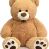 Super soft brown bear with bow! 
36 inch teddy bear: cream or