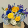 Please note this item requires 24 working hours notice.
This floral arrangement features