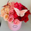 Product Information
A beautiful cascading color whimsical arrangement.
30 fresh roses, in a 10