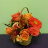 This beautiful basket is full of fall colors that will brighten their