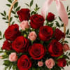 cestas con rosas rojas para el amor de tu vida 