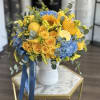 You'll always will feel delighted by this Amalfi-inspired arrangement of yellow and