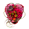 This enchanting heart-shaped floral arrangement is where romance meets indulgence. Luxurious pink