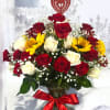 Celebrate in style with this vibrant and joyful floral arrangement! Featuring a