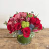 This Mega includes premium roses, thistles, burgundy or green color cymbidium orchid