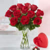 A Valentine&rsquo;s classic. Our red roses &amp; Chocolate bring you closer to