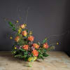 Beautiful premium roses with lush foliage and spring accents create a stunning