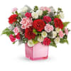 Soft and soothing, Teleflora's Tranquil Love Bouquet brings together rich red and