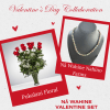 This Valentine's package includes a dozen classic red roses, paired with a
