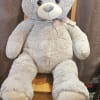 Super soft cuddly big grey bear 40"