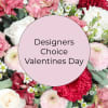 A romantic Valentine&rsquo;s Day mix featuring roses, tulips, fragrant stock, wax flower