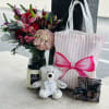 Tote Bag
Large Chocolate
Warmie Bear (you can heat it in the microwave!)
Large Candle