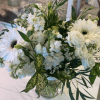 An assortment of white, cream, and ivory blooms with a ton of