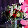 This stunning Valentine's Day arrangement is a timeless expression of love and