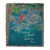 This heirloom-quality When A Cardinal Appears Light Tapestry Throw will add boutique