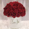 50 roses comes in this exclusive Blushing Petals Box in a standard