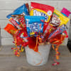 A bucket full of Goodies!..  Chips, cookies, candy and more!!