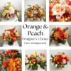 Trust us to create a beautiful and thoughtful monochromatic orange and peach