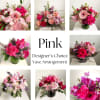 Trust us to create a beautiful and thoughtful monochromatic pink vase arrangement