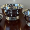 Solid Polished Revere Bowls from Salisbury Pewter.  Sure to become a