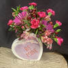 Be Mine Heart-Shaped Container Arrangement