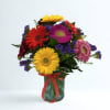 The definition of bright and cheery. Send this mixed mini gerbera bouquet