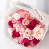 "A delicate and vibrant arrangement that combines the softness of pink tones