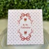 Valentines enclosure card with "Be My Valentine". A special touch to add
