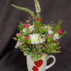 Fresh Arrangement in Coffee Mug