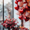 Celebrate love in style with Blooms &amp; Balloons, a charming arrangement that