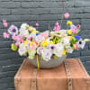 Stunning ceramic vase full of mixed flowers