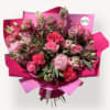 Pink Crush Wrapped Bouquet

Bold blooms meet soft romance in the Pink Crush