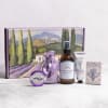 Delight in the calming lavender mist, luxurious hand cream, tranquil shower steamer
