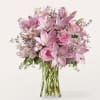 The softness of this arrangement is sublime, delightful pick to woo a