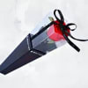 A bold and elegant choice, this rose comes beautifully packaged in a