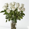 White roses are elegant, luminous, and beautifully accent any room.