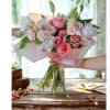 Soft, romantic, and timeless, Blushing Valentine is a delicate bouquet designed to