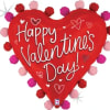 Celebrate Valentine's Day with our whimsical heart-shaped balloon adorned with colorful dots