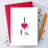 Modern love greeting card that celebrates real, imperfect, beautifully us relationships. &ldquo;I