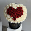 This beautiful box contains a combination of 65-75 fresh roses in a